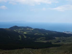 細野高原から大島を望むパノラマ！