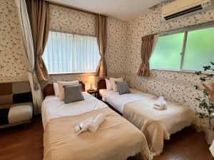 ツインルーム。3名まで宿泊可能
