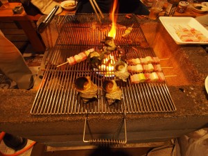 入田浜山荘　海の見えるバーベキュー場でBBQ　さざえつぼ焼き、あわびつぼ焼き