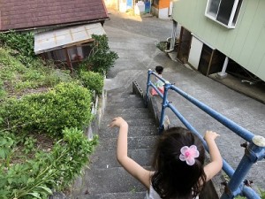 入田浜山荘　階段