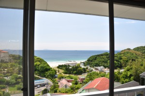 入田浜山荘　部屋からの景色