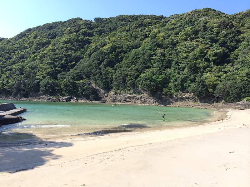 鍋田浜は小さな子連れでも安心。下田市街地から一番近いビーチ