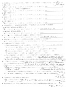 修善寺フォーレスト　お客様の声　2009