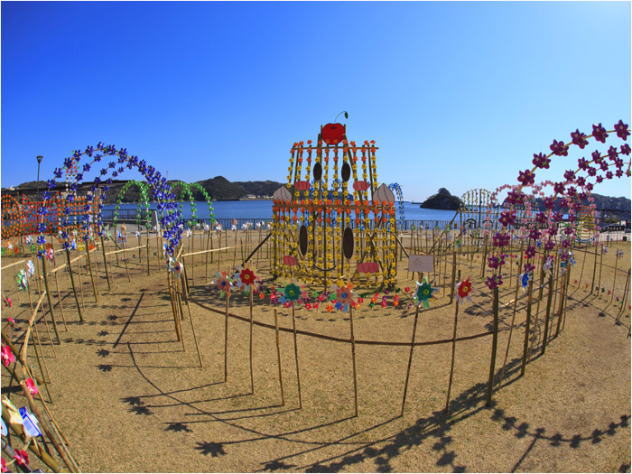 伊豆・下田特有のお祭り/風の花祭り　まどが浜公園